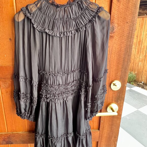 ULLA JOHNSON Abilene Dress Midnight Size 2 - Picture 7 of 10